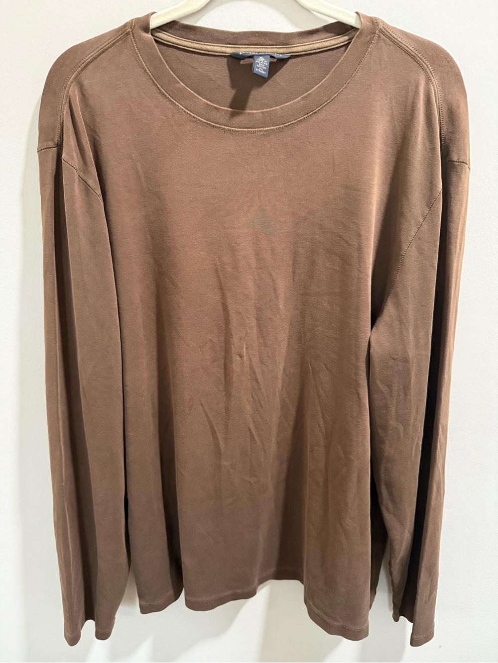 Banana Republic Men's Long-Sleeve Crewneck Shirt - Brown